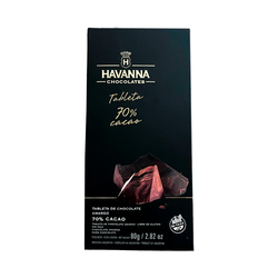 Tableta de Chocolate Cacao 70% 80gr Havanna