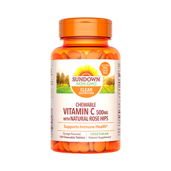 Suplemento Vitamina C Sundown 500MG Chewable 100 Cpsulas