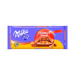Tableta de Chocolate Milka  Man y Caramelo 276gr