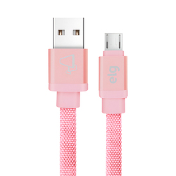 Cable Micro USB Elg CNV510PK 1 metro Canvas Pink 