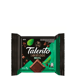 CHOCOLATE GAROTO TALENTO DARK 50% CACAU Y MENTA - 75G