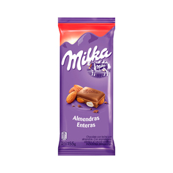 Tableta de Chocolate Almendras Enteras 155gr  Milka