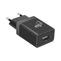 Cargador de Pared Universal Elg WC1APT 1 USB Negro Bivolt
