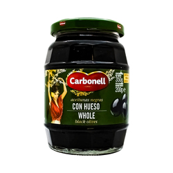 Aceituna Negra com Hueso Carbonell 350gr