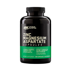 Suplemento Optimum Nutrition Zinc Magnesium Aspartate 180 Cápsulas
