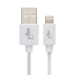 Cable USB Lightning ELG C810 1 metro Blanco
