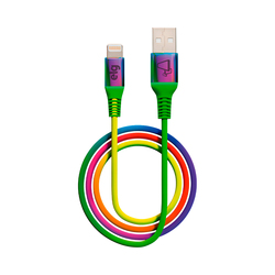 Cable USB Lightning Elg L810RB 1 metro Rainbow