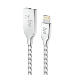 Cable USB Lightning Elg L810SM Blindado Inox 1 metro