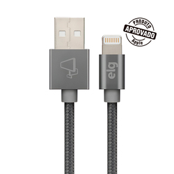 Cable USB Lightning Elg C810BY 1 metro Grey