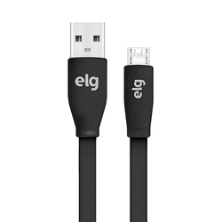 Cable Micro USB Elg EC510PT Flat 1,25 metros Negro