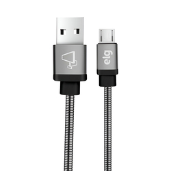 Cable Micro USB Elg INX510GY Blindado Inox 1 metro Grey