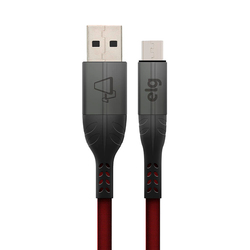 Cable Micro USB Elg M510RD 1 metro Negro y Rojo