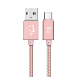Cable USB Tipo C Elg TC10BRG 1 metro Rosa