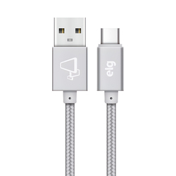 Cable USB Tipo C Elg TC10BS 1 metro Silver