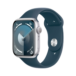 Apple Watch Series 9 de 45mm MR9D3LL/A GPS S/M Silver Aluminum / Storm Blue