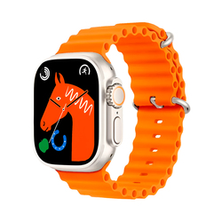 Smartwatch Blulory Ultra Max 49MM Bluetooth Orange + 2 Pulseras Extras
